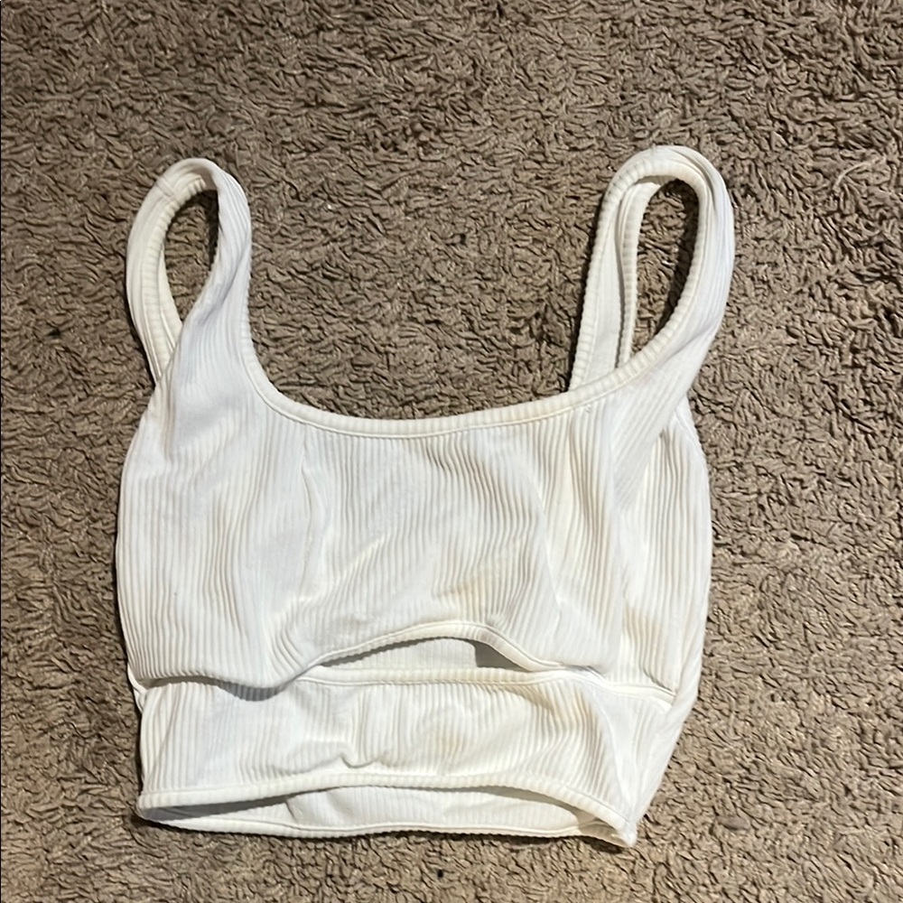 White Ribbed Camisole - Picture 1 of 4